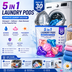 5 In 1 Laundry Pods For Washing Machine (Pack of 30)